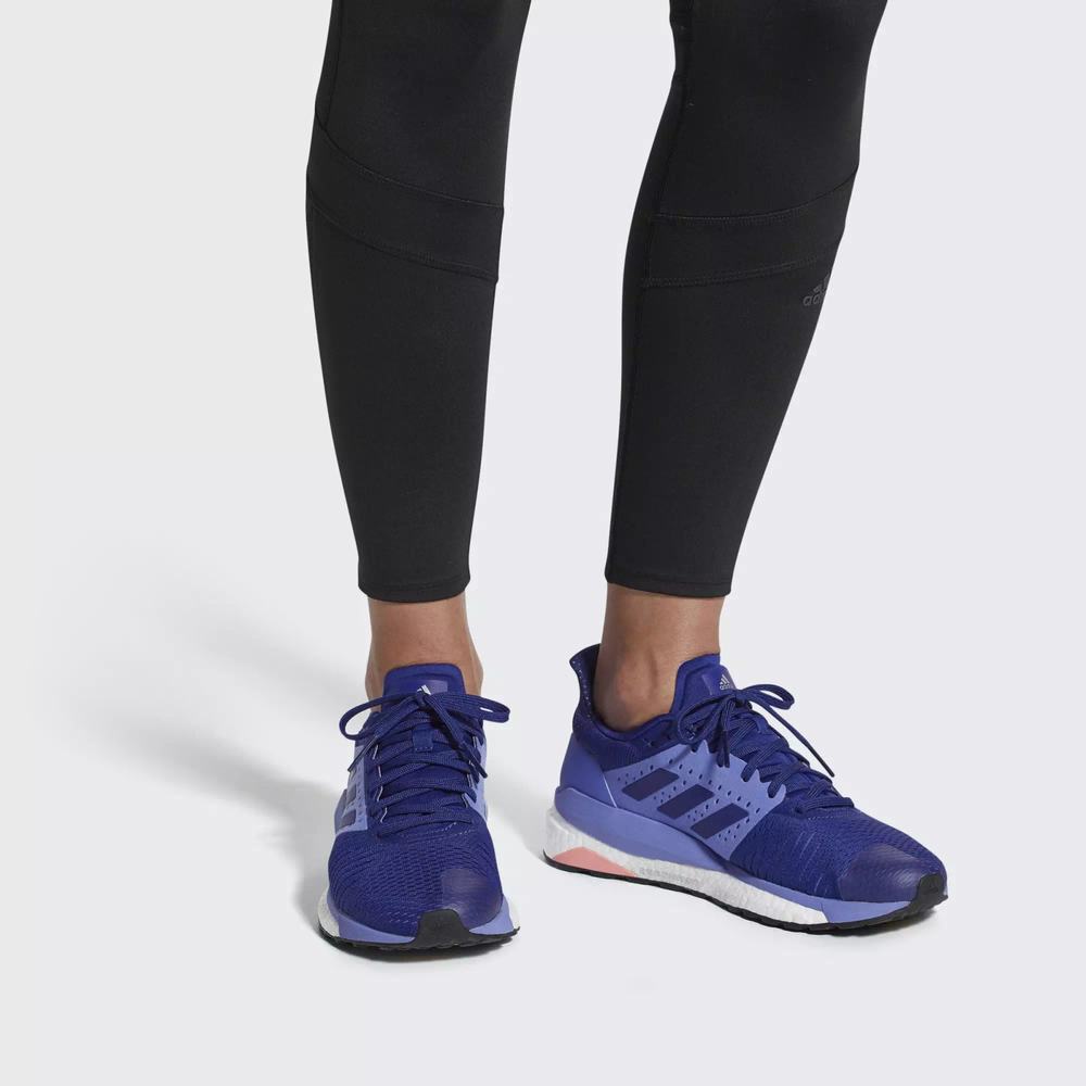 Adidas Solar Glide ST Tenis Para Correr Azules Para Mujer (MX-33044)